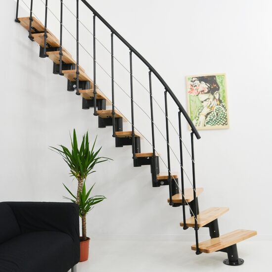 Modultrappa Comfort Top Minka – Svart / Turn Svart Bok